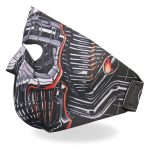Hot Leathers FMA1022 Robo Skull Neoprene Face Mask - Image 3