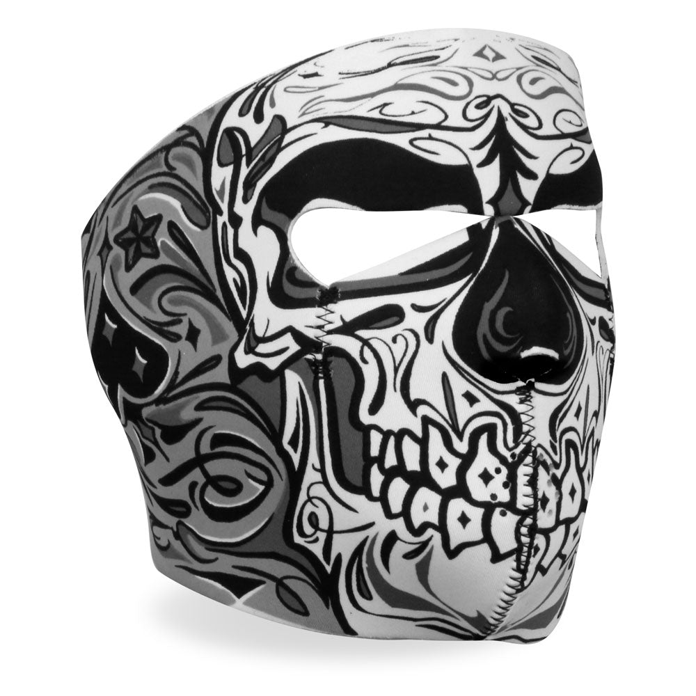 fma1027-a01.jpg Hot Leathers FMA1027 Sugar Skull Face Mask - Image 1