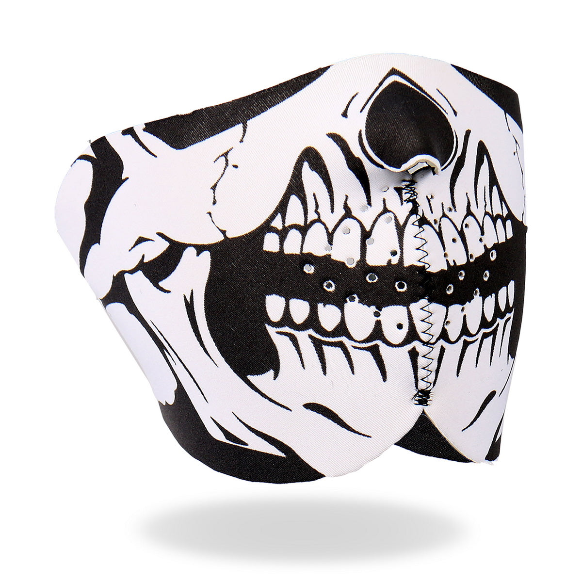 fmb1002-a01_1.jpg Hot Leathers FMB1002 Neoprene Skull 1/2 Face Mask - Image 1