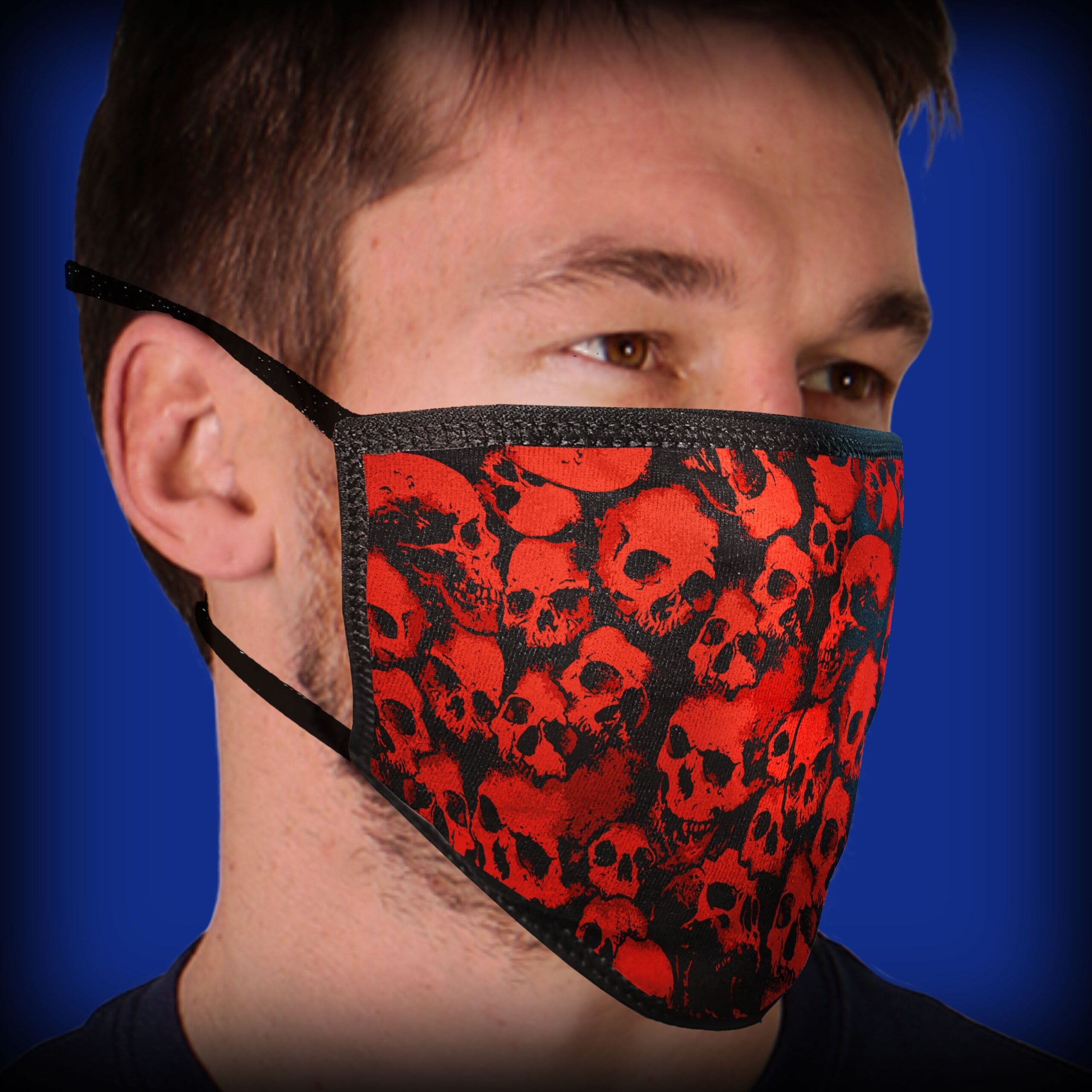fmd1008-a01-scaled-1.jpg Hot Leathers FMD1008 Ancient Skulls Face Mask - Image 1
