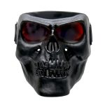Hot Leathers FMP1004 ‘Black Skull’ Polypro Face Mask with G-Tech Lenses