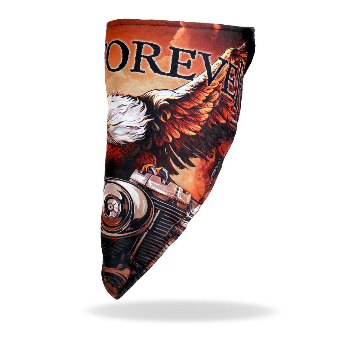 fwc1003-a01.jpg Hot Leathers FWC1003 Storm Cloud Eagle Face Wrap Neck Warmer - Image 1