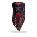 Hot Leathers FWC1004 Red Paisley Face Wrap Neck Warmer - Image 2
