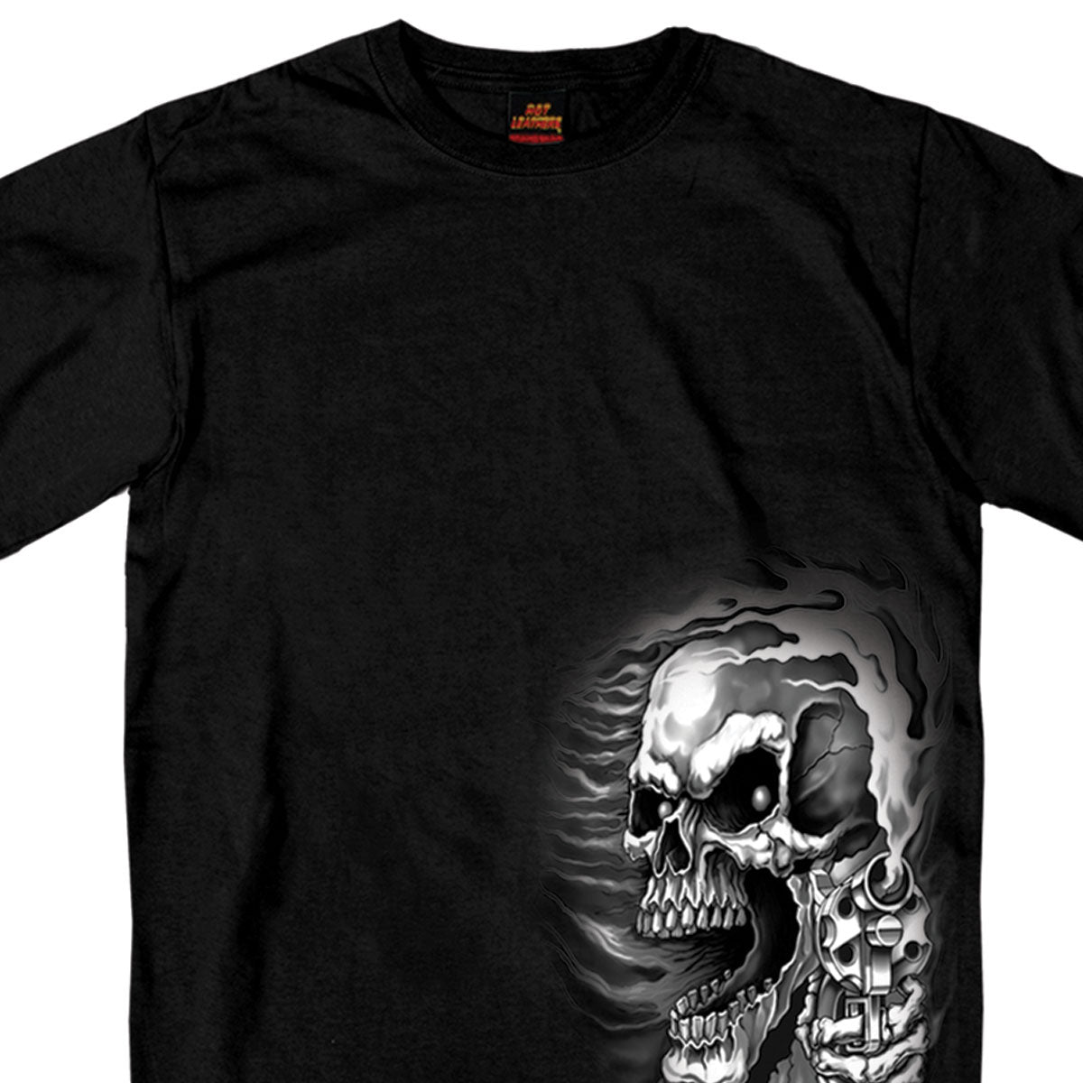 gmd1076-a01.jpg Hot Leathers GMD1076 Men’s ‘Assassin’ Double Sided Black T-shirt - Image 1