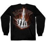 Hot Leathers GMD2453 Men’s Bone Finger Long Sleeve Black Shirt