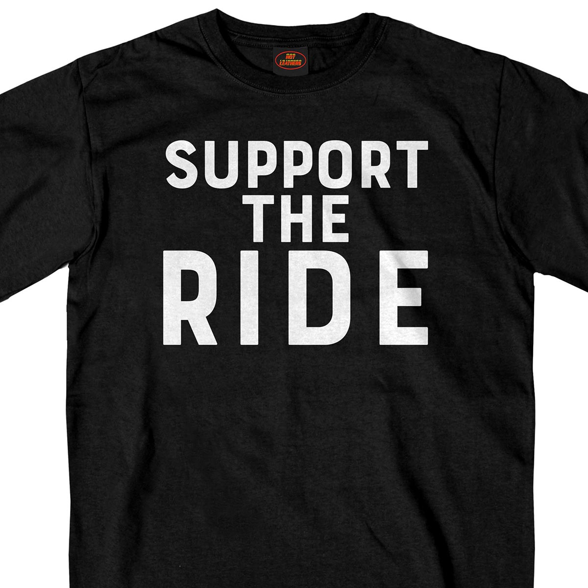 gms1441-a01.jpg Hot Leathers Men’s Black ‘Support The Ride’ T-Shirt - Image 1