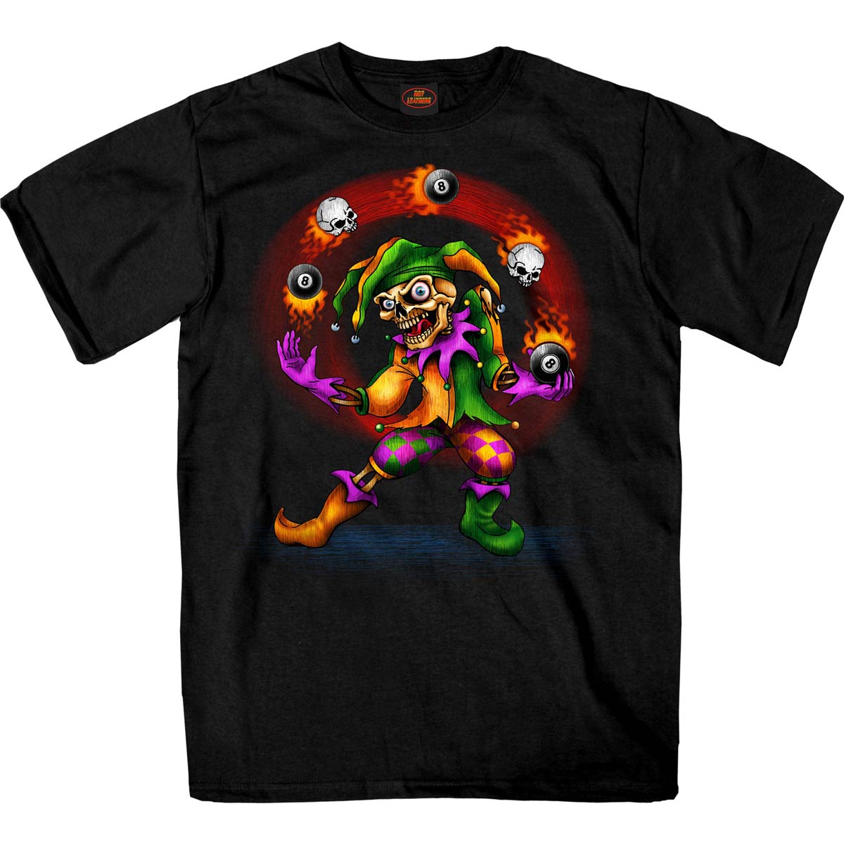 gms1526-a01-edit-a.jpg Hot Leathers GMS1526 Men’s Black Short Sleeve Juggler T-Shirt - Image 1