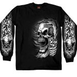 Hot Leathers GMS2076 Men’s ‘Assassin’ Long Sleeve Black Shirt