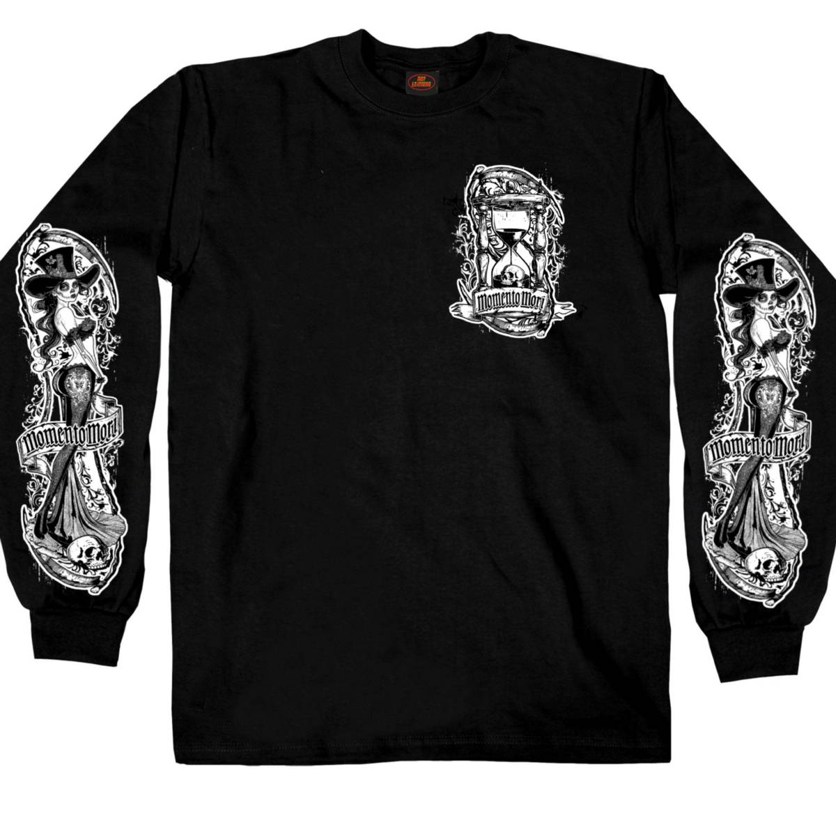 gms2529-a01.jpg Hot Leathers GMS2529 Men’s Mori Momento Long Sleeve Black Shirt - Image 1