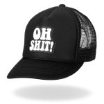 Hot Leathers GSH1006 Oh Shit Trucker Black Hat - Image 2