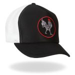 Hot Leathers GSH1012 Rooster Black and White Trucker Hat - Image 3