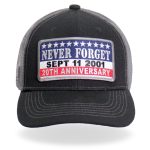 Hot Leathers GSH1038 9-11 Never Forget Truckers Hat - Image 2