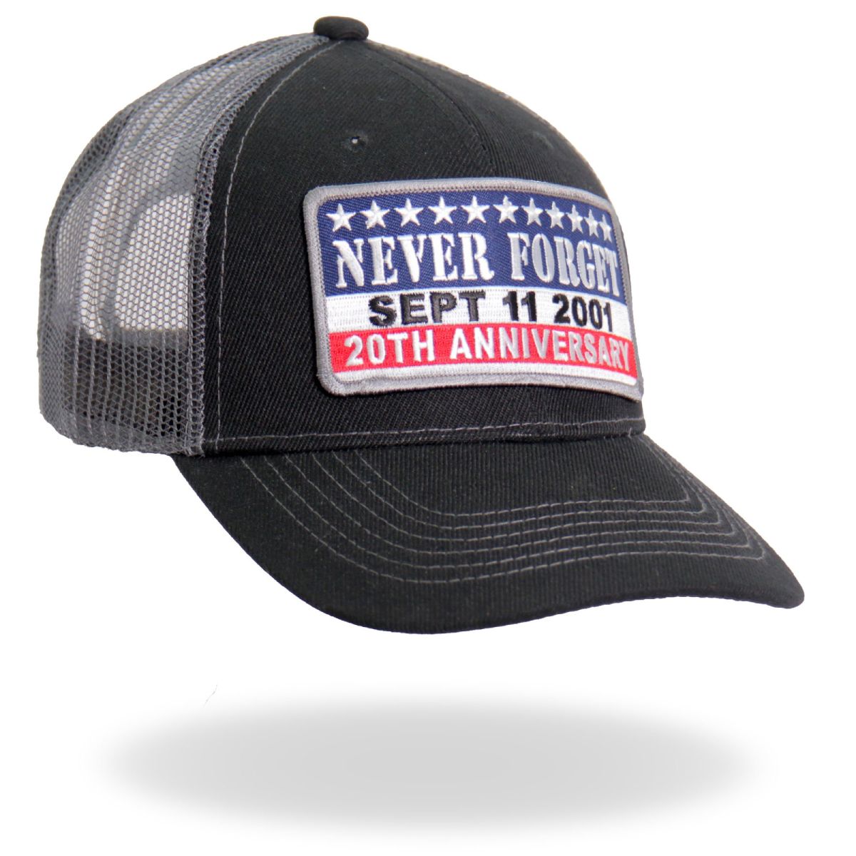 gsh1038-a06.jpg Hot Leathers GSH1038 9-11 Never Forget Truckers Hat - Image 1