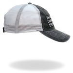 Hot Leathers Crooked Road Gray And White Trucker Hat GSH1042 - Image 5