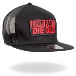 Hot Leathers GSH2022 Live Fast Die Old Snapback - Image 5