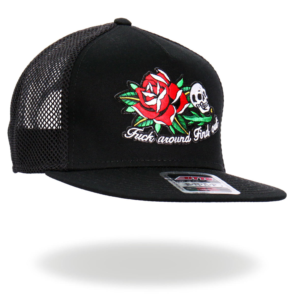 gsh2026-a06-edit-a.jpg Hot Leathers GSH2026 Black Fuck Around Find Out Snapback Hat - Image 1