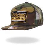 Hot Leathers GSH2028 Black We The People Camo Snapback Hat - Image 3