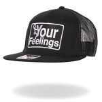 Hot Leathers Black And White Snapback F Your Feelings GSH2033 - Image 2