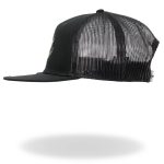 Hot Leathers Pot Leaf Skull Black Snapback Hat GSH2037 - Image 2