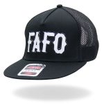 Hot Leathers FAFO Snapback Hat with Under Bill Print GSH4005 - Image 2