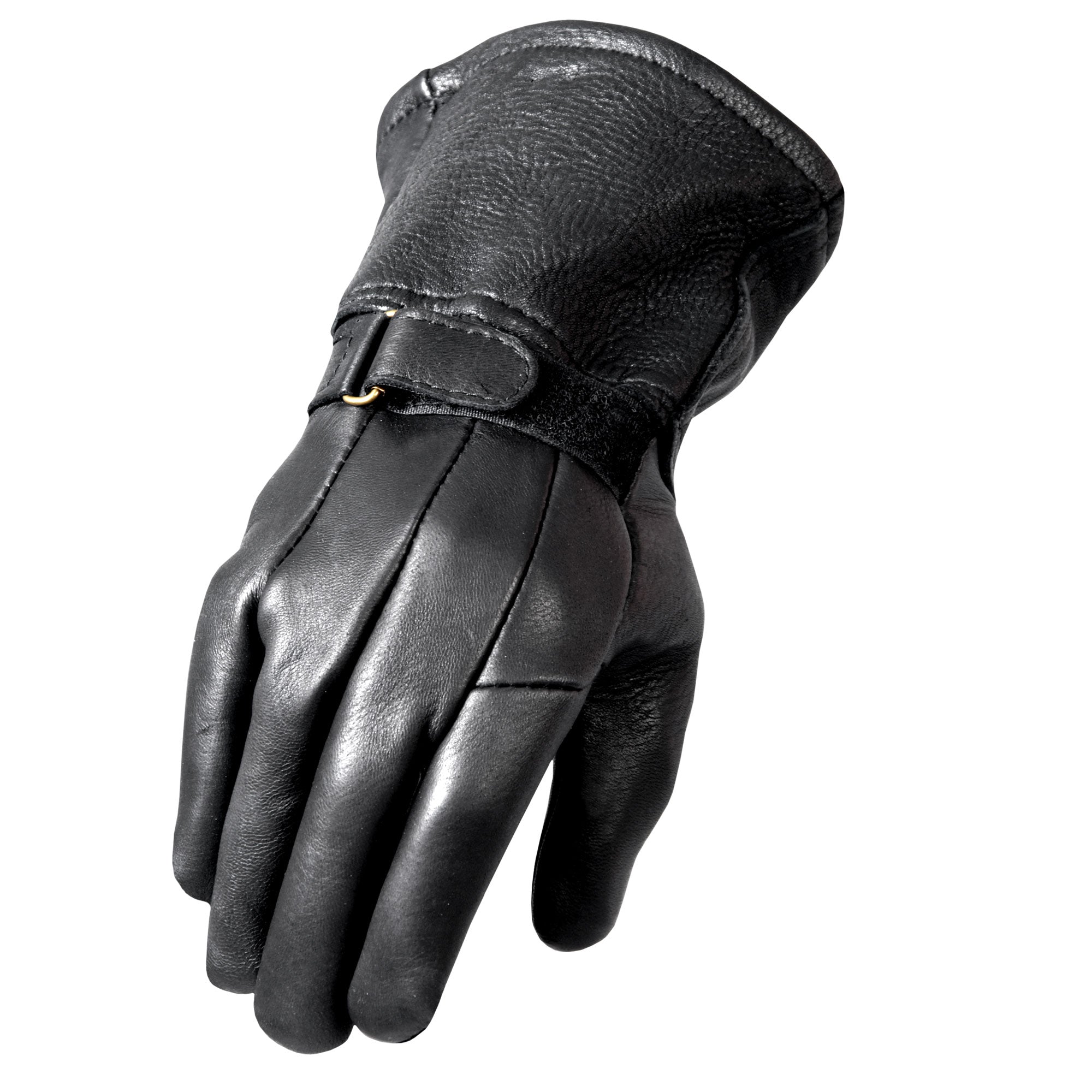 gvd1003-a01.jpg Hot Leathers GVD1003 Classic Deerskin Thinsulate Lining Gauntlet Glove - Image 1