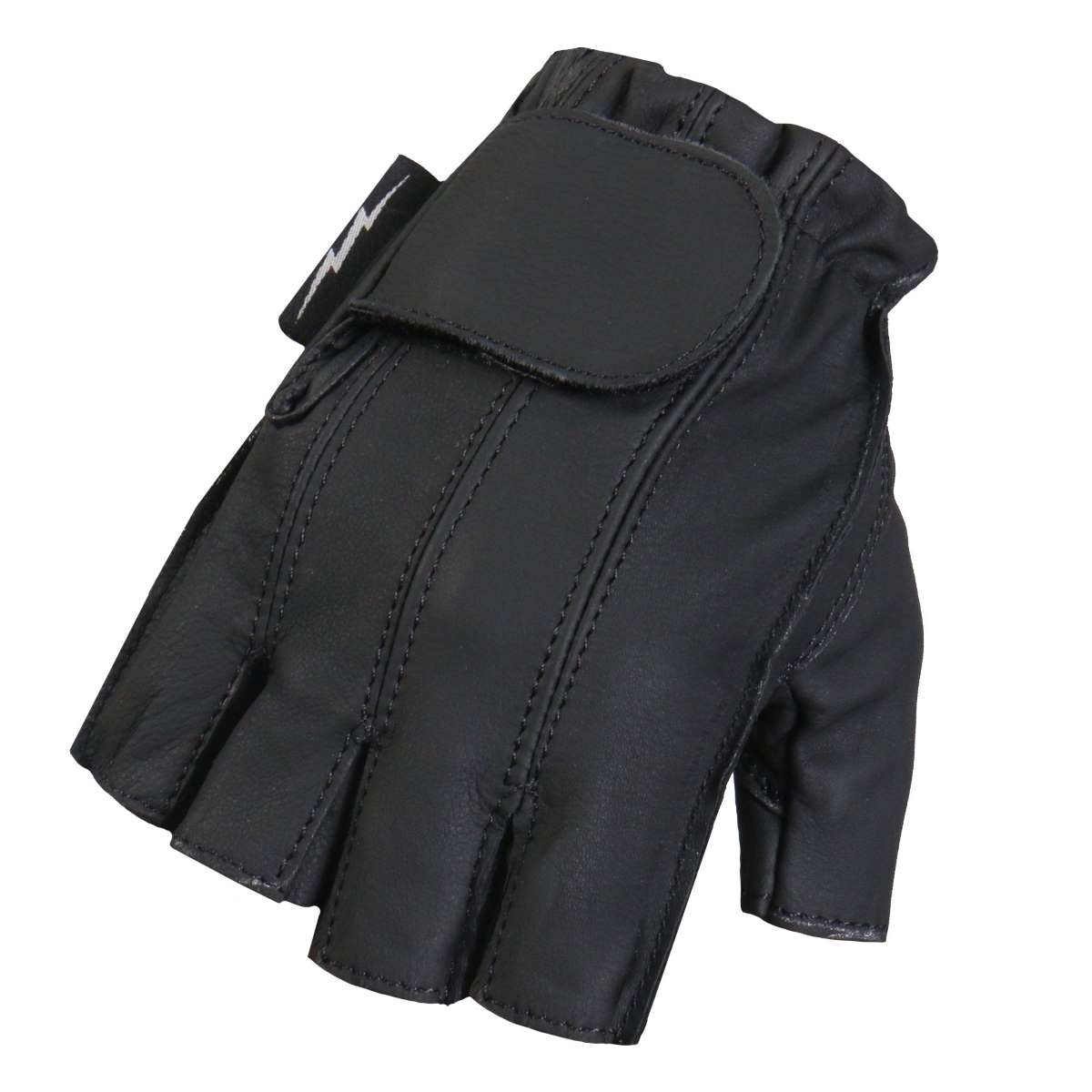 gvm1031-a01_20_1200x1200_794f5e7b-2544-4115-9eca-0453f08951d1.jpg Hot Leathers Midnight Matte Fingerless Leather Gloves GVM1031 - Image 1