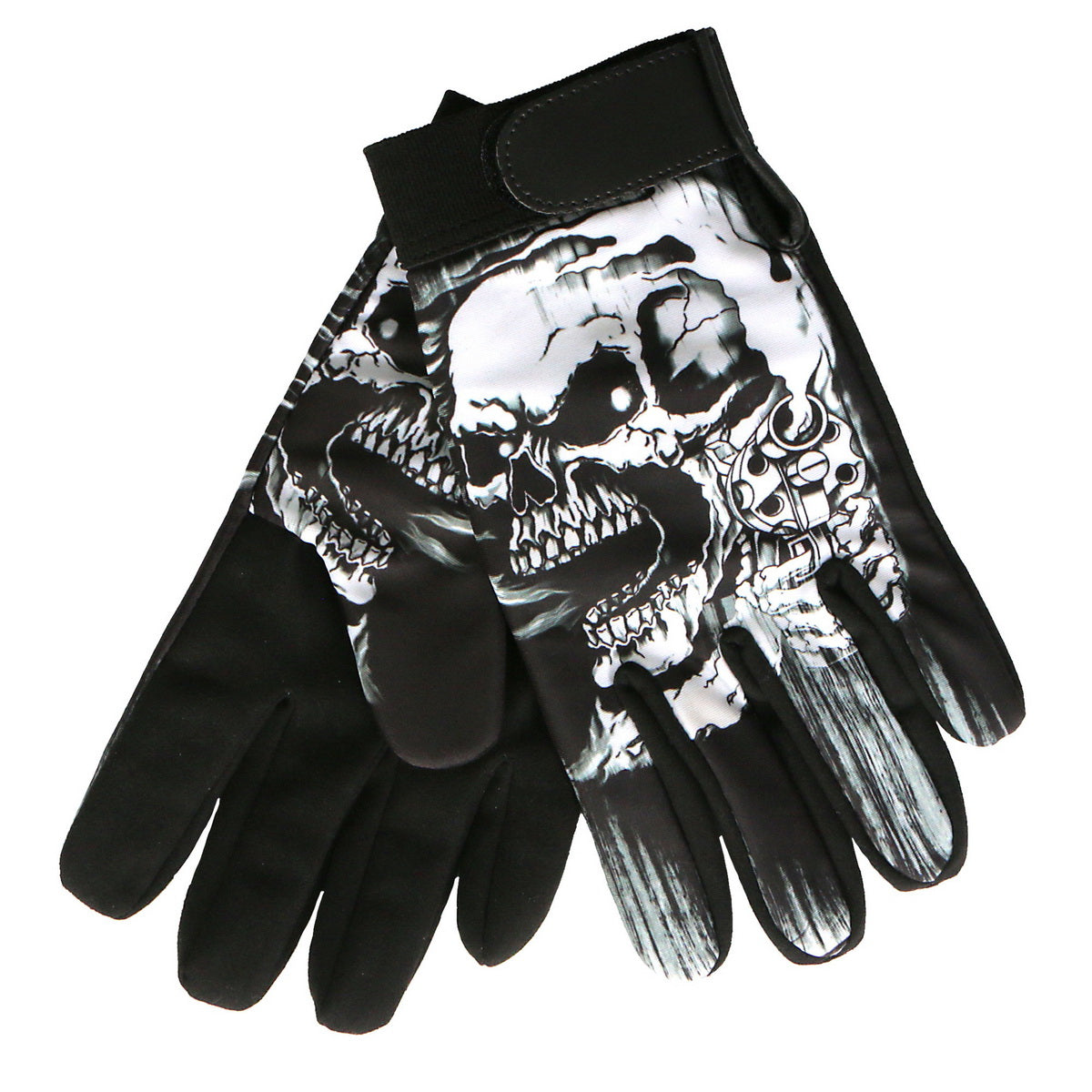 gvm3004-a03.jpg Hot Leathers GVM3004 Men’s Black ‘Assassin’ Textile Mechanic Gloves - Image 1