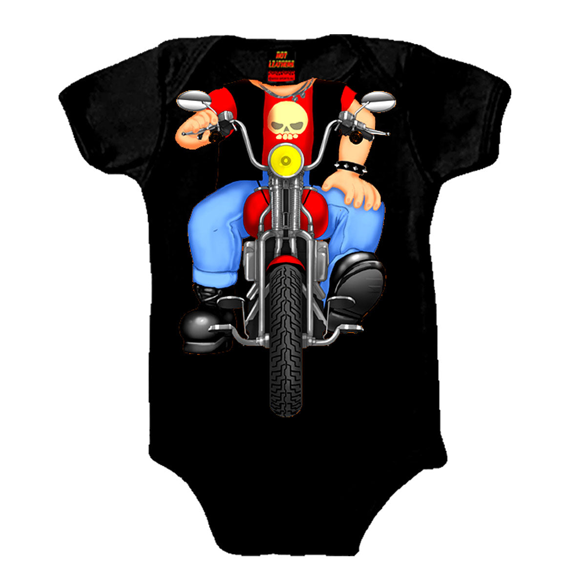 gys1019-a01.jpg Hot Leathers GYS1019 Headless Boy Biker Bodysuit - Image 1