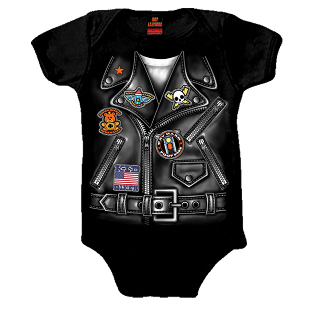 gys1036-a01_1.jpg Hot Leathers GYS1036 Boys Leather Jacket Baby Bodysuits - Image 1