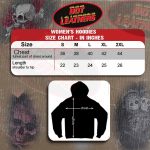 2025 Sturgis Motorcycle Rally Skeleton Hands Black Ladies Hooded Sweat - Image 3