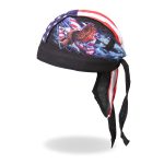 Hot Leathers HWH1017 Flag and Eagle Headwrap - Image 4
