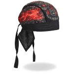 Hot Leathers HWH1018 Skull Made Of Skulls Headwrap - Image 7