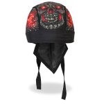 Hot Leathers HWH1018 Skull Made Of Skulls Headwrap - Image 5