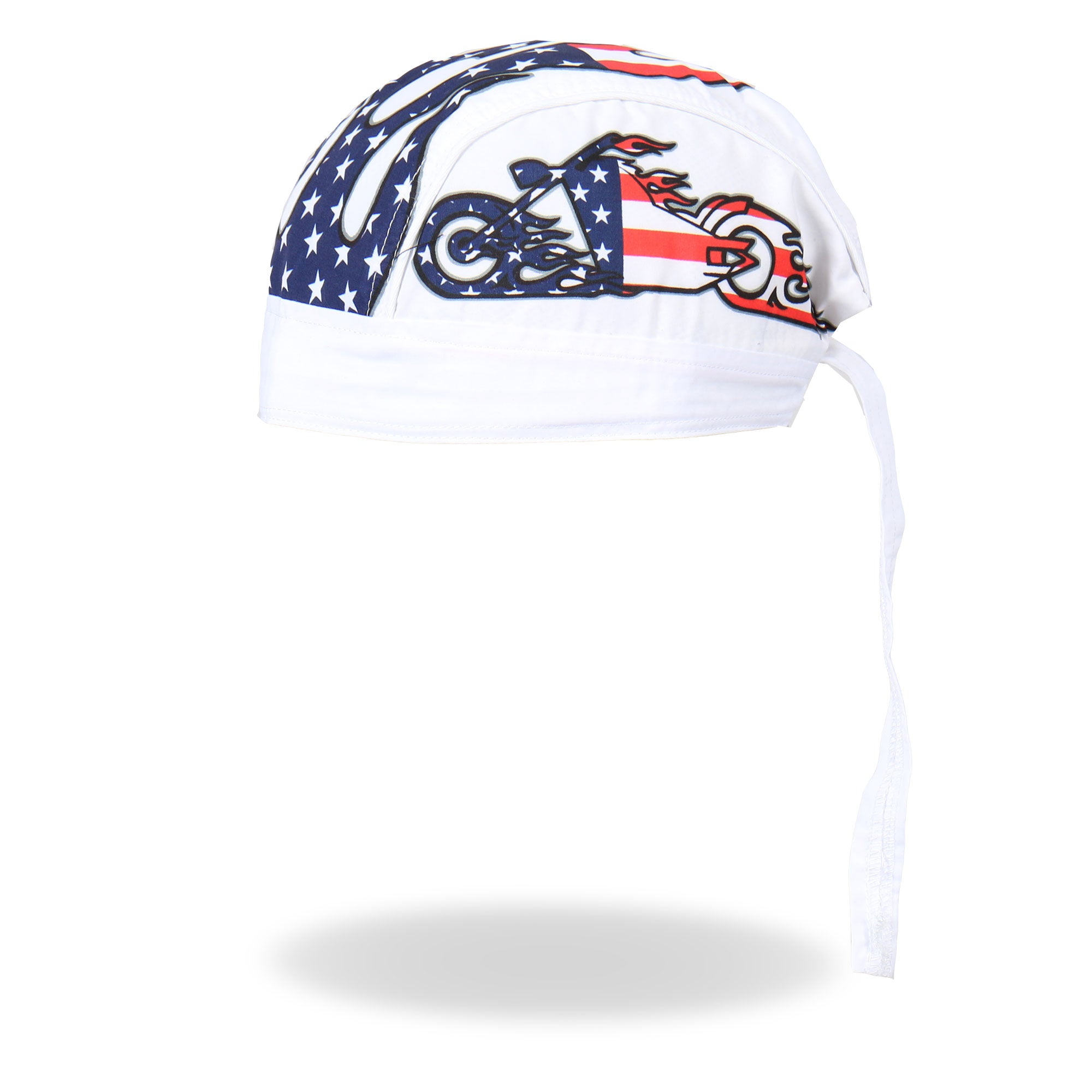 hwh1043-a01.jpg Hot Leathers HWH1043 American Bike Headwrap White - Image 1