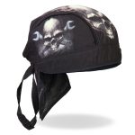 Hot Leathers HWH1054  Skull and Wrench Bones Headwrap - Image 6