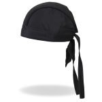 Hot Leathers HWH1064  Classic Black Premium Headwrap - Image 2