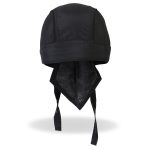 Hot Leathers HWH1064  Classic Black Premium Headwrap - Image 4
