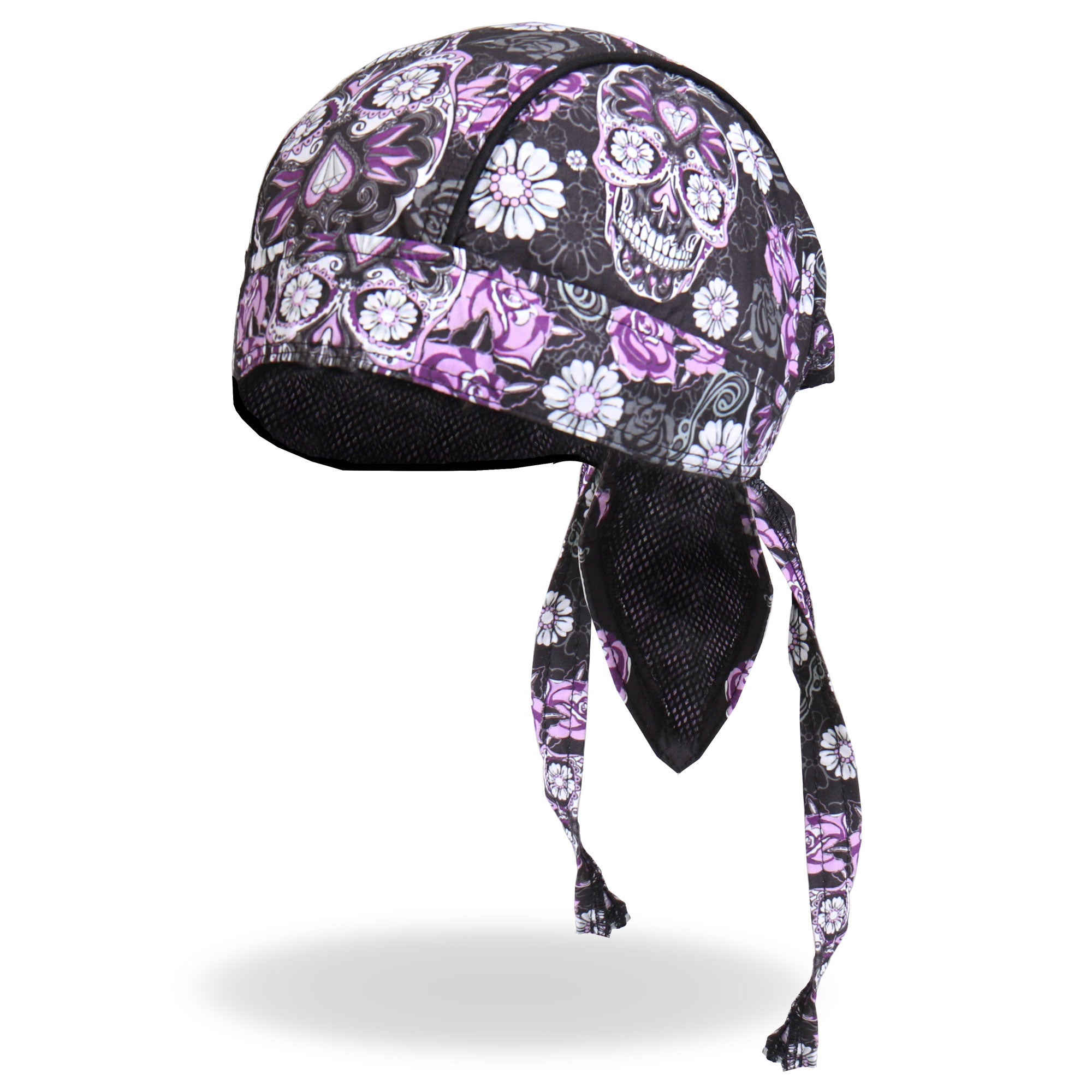 hwh1078-a01.jpg Hot Leathers HWH1078 Sugar Skull Headwrap - Image 1