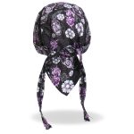 Hot Leathers HWH1078  Sugar Skull Headwrap - Image 3