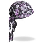 Hot Leathers HWH1078  Sugar Skull Headwrap - Image 4