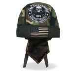 Hot Leathers HWH1094 Camo Skull Headwrap - Image 2