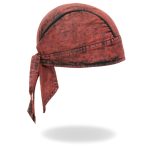 Hot Leathers HWH1106 Rust Dye Denim Headwrap - Image 4
