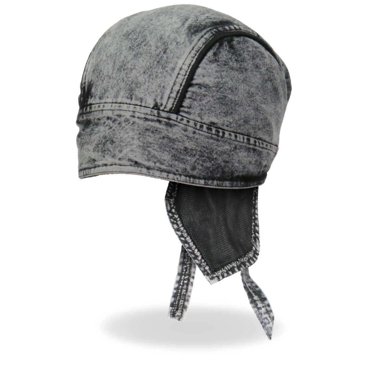hwh1107-a01.jpg Hot Leathers HWH1107 Charcoal Dye Denim Headwrap - Image 1