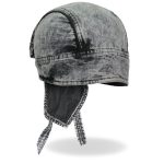 Hot Leathers HWH1107 Charcoal Dye Denim Headwrap - Image 3