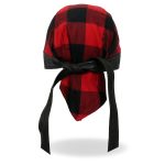 Hot Leathers HWH1108 Red Buffalo Plaid Headwrap - Image 5