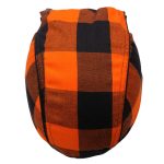 Hot Leathers HWH1109 Orange Buffalo Plaid Headwrap - Image 7