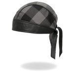 Hot Leathers HWH1110 Gray Buffalo Plaid Headwrap - Image 6