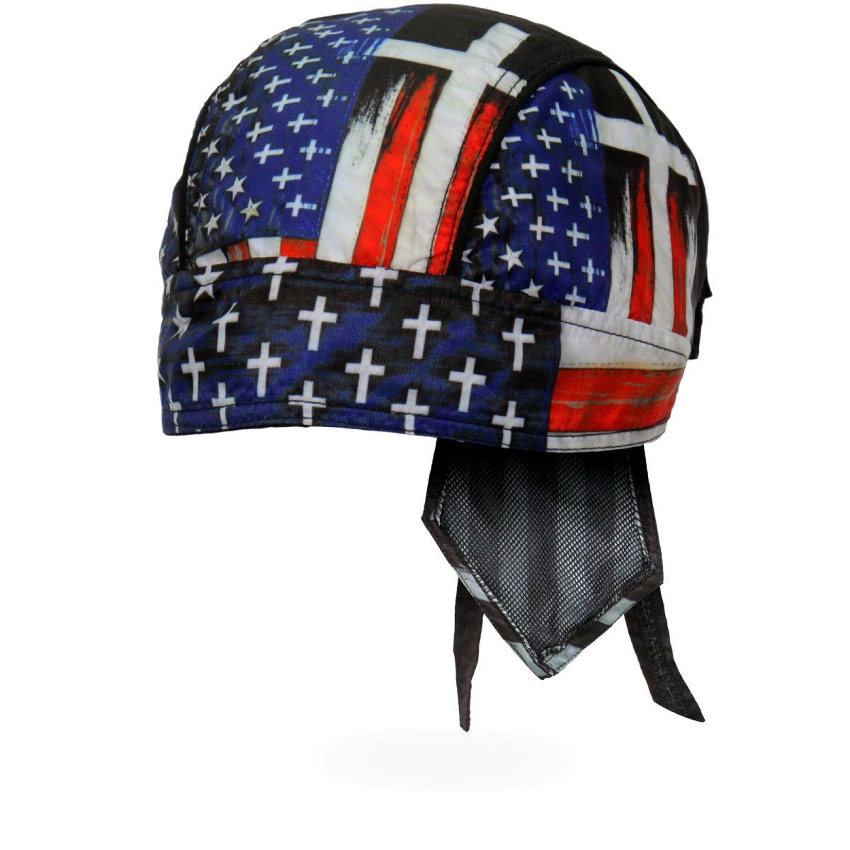 hwh1120-a01.jpg Hot Leathers HWH1120 Flag Cross Headwrap - Image 1