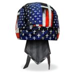 Hot Leathers HWH1120 Flag Cross Headwrap - Image 2