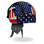 Hot Leathers HWH1120 Flag Cross Headwrap - Image 3